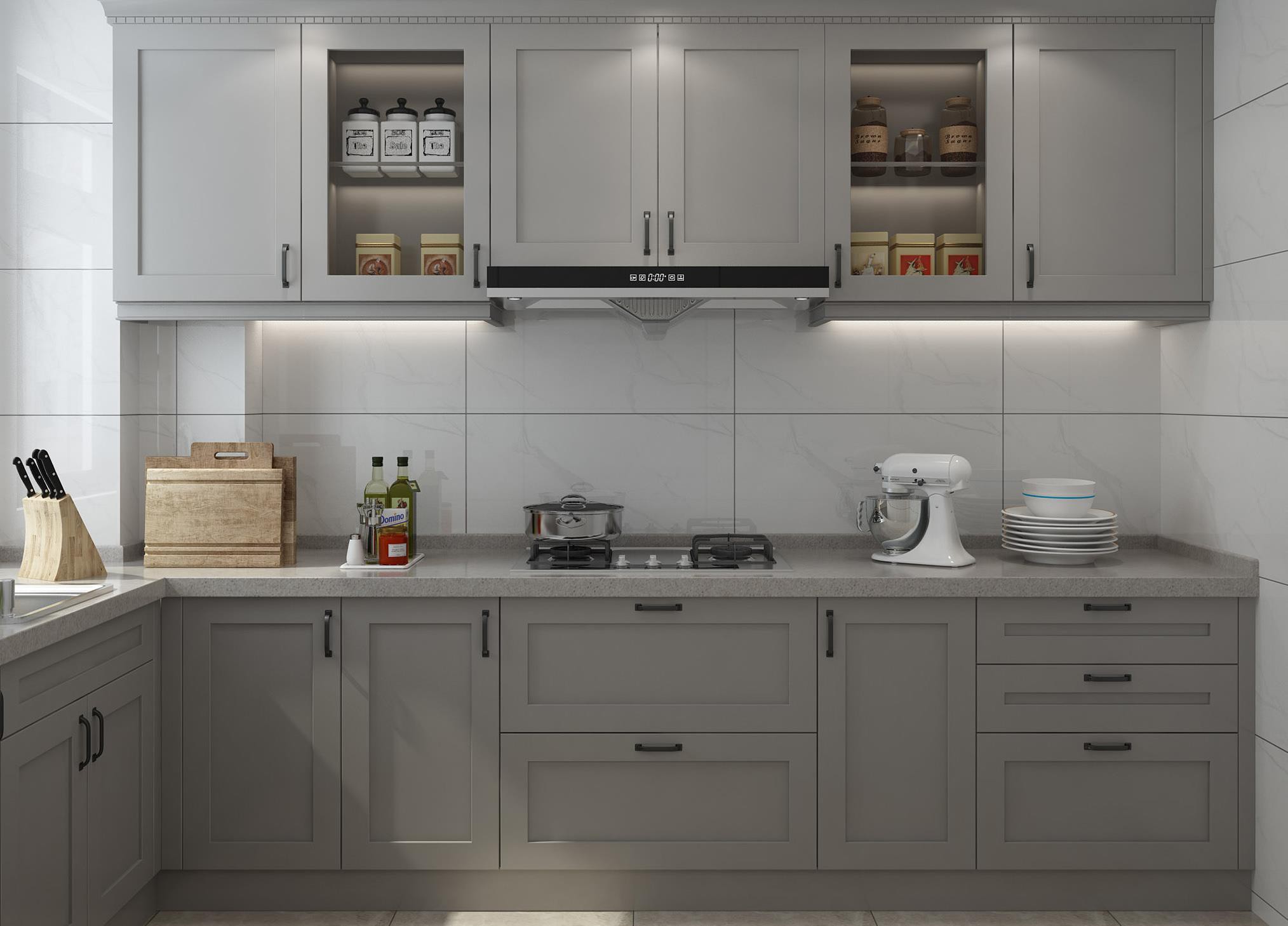 Membrane Finish Kitchen Cabinets