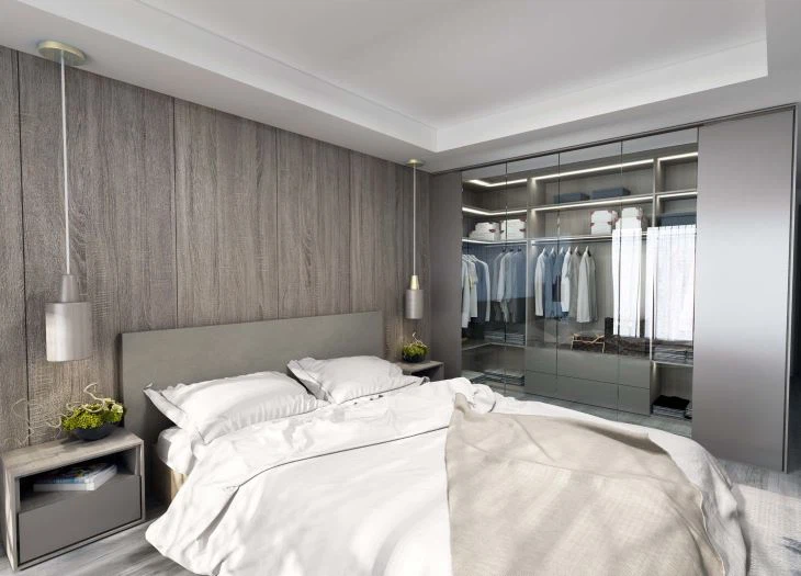 Minimalist Calm Colors Full House Cabinet Solution